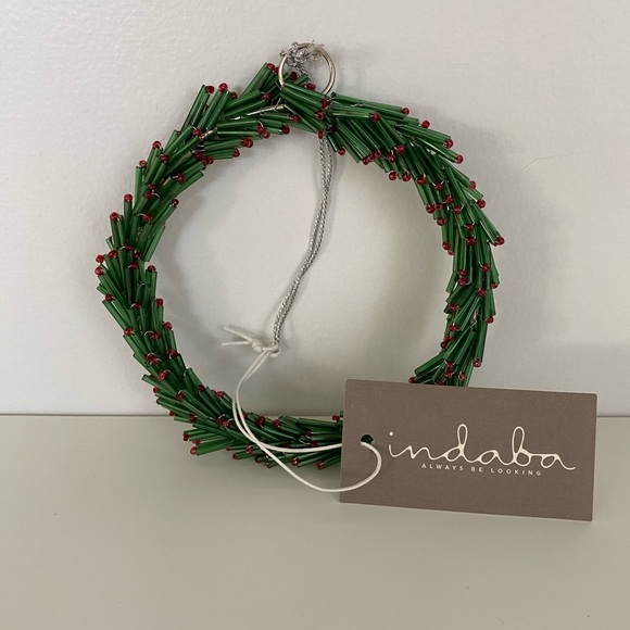 ⭐️2 for $10 Indaba beaded Christmas wreath - Picture 3 of 3